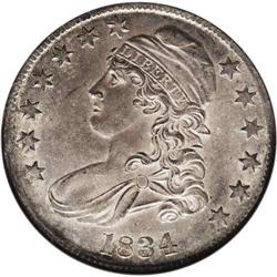 1834 50C Small Date, Small Letters MS61 NGC. O-108, R. 1834[50C] Small Date, Small Letters MS61 NGC.