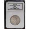 Image 1 : 1837 50C AU53 NGC. JR-6, R.5. A crack extends from the 1837[50C] AU53 NGC.