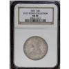 Image 1 : 1837 50C AU53 NGC. JR-7a, R.5. Minor rim breaks are no 1837[50C] AU53 NGC.