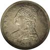 Image 1 : 1838 50C AU53 NGC. JR-6b, R.5. A crack runs from the L 1838[50C] AU53 NGC.