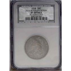1838 50C --Reverse Scratched--NCS. XF Details. JR-13, R 1838[50C]--Reverse Scratched--NCS. XF Detail
