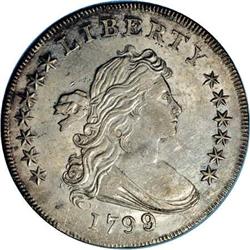1799/8 S$1 13 Stars Reverse B-2, BB-143, R.3. AU58 NGC 1799/8[S$1] Overdate, 13 Stars. B-2, BB-143, 