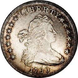 1799 S$1 Normal Date. B-21, BB-169, R.3. XF45 NGC. Sta 1799[S$1] Normal Date. B-21, BB-169, R.3. XF4