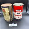 Image 2 : 2 Vintage Tins. Super Pyro Anti Freeze and Esso Mineralube