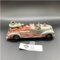 Vintage Pressed Steel Fire Truck. 8  L x2.5  h