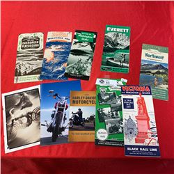 Lot of Vintage Travel Brochures