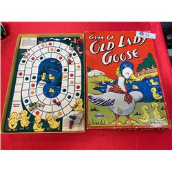 Vintage 1930's Board Game Old Lady Goose ( Wooden Pieces)