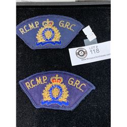 2 Vintage RCMP Cloth Shoulder Patches