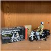 Image 1 : 1/8 Scale Highway Patrol Motorcycle.Working. Mint In Box.