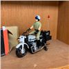 Image 2 : 1/8 Scale Highway Patrol Motorcycle.Working. Mint In Box.