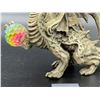 Image 2 : A Good Quality Pewter Dragon Figure With Crystal. Very Nice!