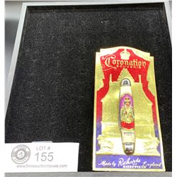 Queen Elizabeth II Coronation Pocket Knife Souvenir Still in Original Package