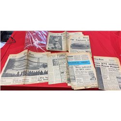 Lot of 1961 Vancouver Sun Newspapers