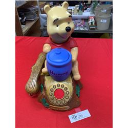 Winnie the Pooh Telephone with Animation when Rings. Piglet Wiggles the Bell and Pops Up From The Po