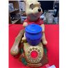 Image 2 : Winnie the Pooh Telephone with Animation when Rings. Piglet Wiggles the Bell and Pops Up From The Po