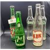 Image 1 : Lot of Vintage 7-Up and Orange Crush Bottles