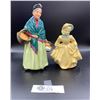 Image 1 : A Lot of 2 Figurines. Royal Doulton. The Orange Lady and a Denevir Made in Canada Figurine