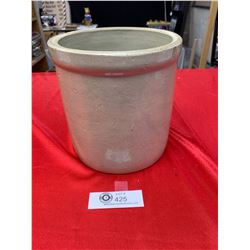 A Vintage Stoneware Crock 7.5  h x 7  Diameter