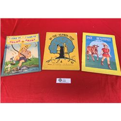 3 Vintage Children's Books From the 1940's and 50's