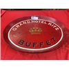 Image 2 : Grand Hotel Ritz Buffet Tray Wall Hanging Sign. 22" W x 16" h and .5" Thick