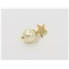 Image 1 : 18K Yellow Gold Star and Pearl Pendant