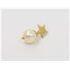 Image 2 : 18K Yellow Gold Star and Pearl Pendant