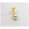 Image 4 : 18K Yellow Gold Star and Pearl Pendant