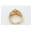 Image 3 : 14K Yellow Gold Floral Ring