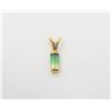 Image 1 : 14K Yellow Gold Watermelon Tourmaline Pendant
