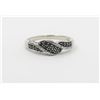 Image 1 : 14K White Gold Black and White Diamond Ring