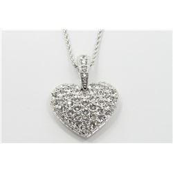 Designer Swarovski Crystal Heart Necklace