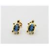 Image 1 : 14K Yellow Gold Turtle Earrings