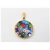 Image 1 : 14K Yellow Gold Millefiori Pendant