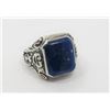 Image 1 : Sterling and Lapis Lazuli Men's Estate Ring