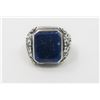 Image 2 : Sterling and Lapis Lazuli Men's Estate Ring