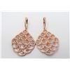 Image 2 : Sterling Silver Rose Tone Earrings