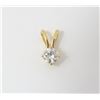 Image 1 : 14K Yellow Gold Diamond Pendant
