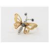 Image 1 : 14K Yellow Gold Butterfly Ring