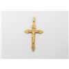 Image 1 : 14K Yellow Gold Crucifix Pendant