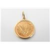 Image 2 : Gold Indian Head Half Dollar Coin Pendant