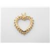 Image 2 : 10K Two Tone Diamond Heart Pendant