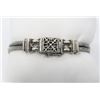 Image 3 : Estate Sterling Silver and Blue Topaz Bracelet