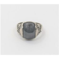 Sterling Silver and Hematite Ring