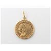 Image 1 : Gold Indian Head Half Dollar Pendant