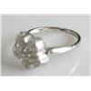 Image 3 : 14K White Gold Flower Ring