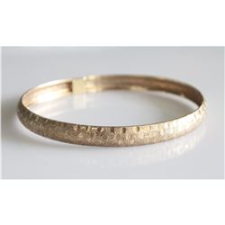 10K Yellow Gold Bangle Bracelet