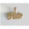 Image 1 : 14K Yellow Gold I love Cats Pendant