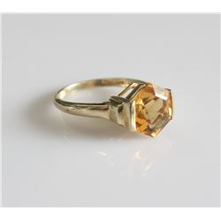 10K Yellow Gold Citrine Ring