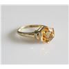Image 1 : 10K Yellow Gold Citrine Ring