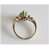 Image 2 : 10K Yellow Gold Emerald and Diamond Ring